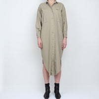 80s Khaki Shirtdress