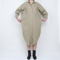 80s Khaki Shirtdress