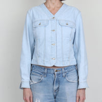 Light Denim Crop Jacket