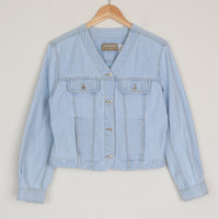 Light Denim Crop Jacket