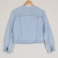 Light Denim Crop Jacket