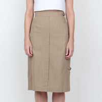 70s Linen/Cotton Skirt