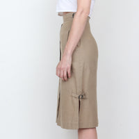 70s Linen/Cotton Skirt