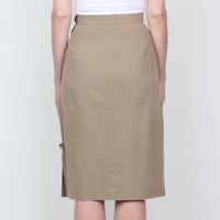 70s Linen/Cotton Skirt