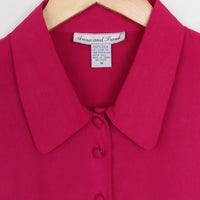 Magenta Silk Shirt M