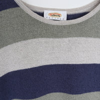 Stripe Silk Knit Top S/M