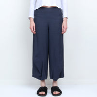 Lilith Navy Linen Pant