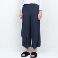 Lilith Navy Linen Pant