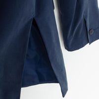 Navy Silk Blazer
