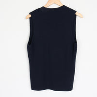 Navy Wool Vest S/M
