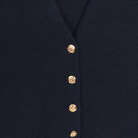 Navy Wool Vest S/M