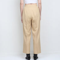 Neutral Pleated Trouser
