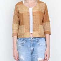 Woven Crop Jacket