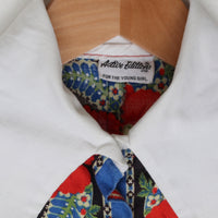 70s Printed Shorts Romper Size 8-10