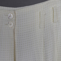 Pale Yellow Wide Leg Pants S