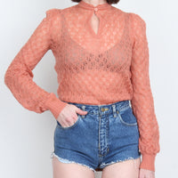 Sheer Pointelle Knit
