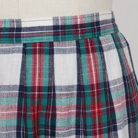 Pendleton Plaid Pleated Skirt
