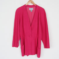 Magenta Linen Jacket