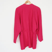 Magenta Linen Jacket