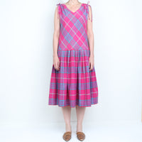 Pink Plaid Dress