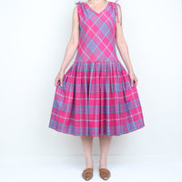 Pink Plaid Dress