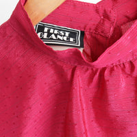 Puff Sleeve Cropped Peplum Blouse