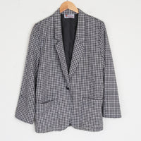 Lightweight Plaid Blazer