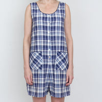 Plaid Cotton Romper