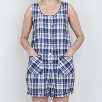Plaid Cotton Romper