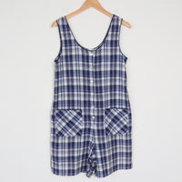 Plaid Cotton Romper
