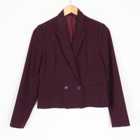 70s Plum Crop Blazer