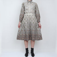 70s Printed Skirt Set