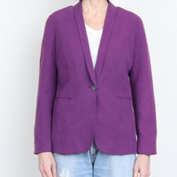 Purple Silk/linen Blazer