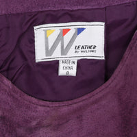 Purple Suede Mini Skirt