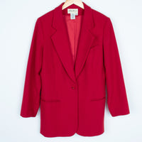 Red Wool / Angora Blazer