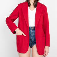 Red Wool / Angora Blazer