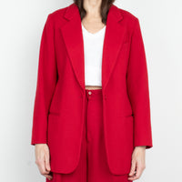 Red Wool / Angora Blazer