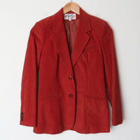 70s Rust Corduroy Blazer