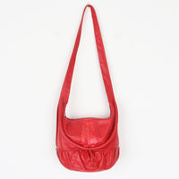 80s Red Leather Bag