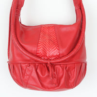80s Red Leather Bag