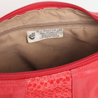 80s Red Leather Bag