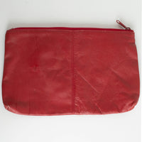Red Leather Clutch