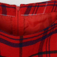 70s Plaid Maxi Skirt