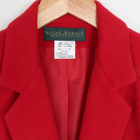 Red Wool/Cashmere Blazer