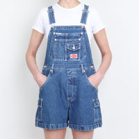 90s Denim Overall Shorts