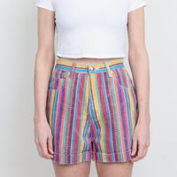90s Stripe Denim Shorts