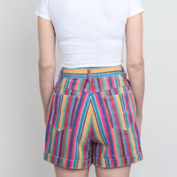 90s Stripe Denim Shorts