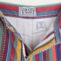 90s Stripe Denim Shorts