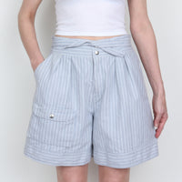 Ramie/Cotton Stripe Shorts