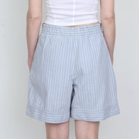 Ramie/Cotton Stripe Shorts